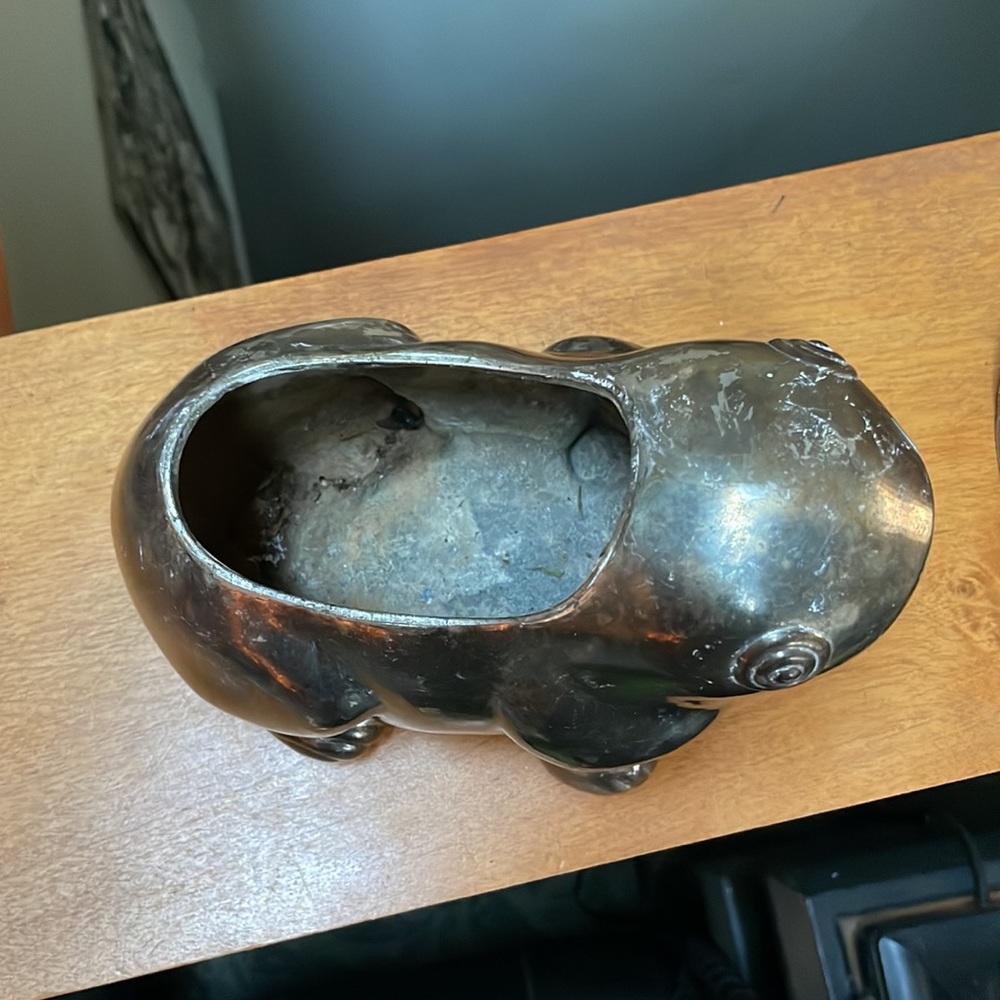 Vintage Silver Tone Frog Floral Frog - Picture 8 of 12
